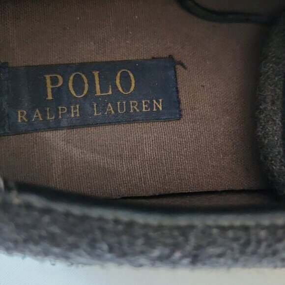 POLO RALPH LAUREN | Flannel suede Sneakers Gray Mens Sz 11 - Picture 5 of 6